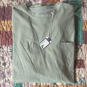 Original Penguin Men's Light Green Long Sleeve Tee